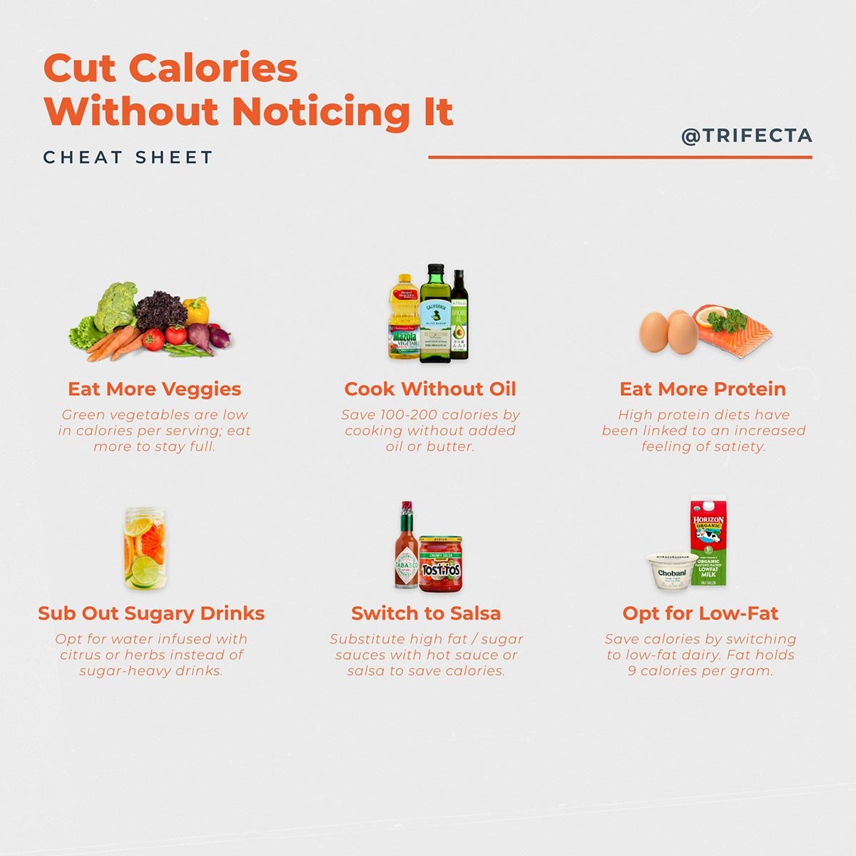 6 Ways To Cut Calories Without Noticing