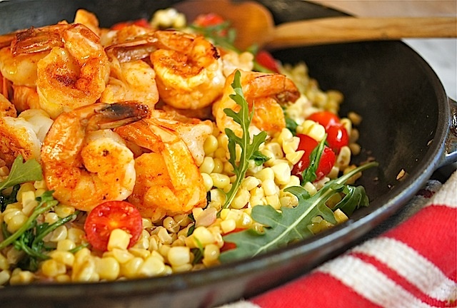 SHRIMP, KALE, FETA, & CORN SALAD SHRIMP, KALE, FETA, & CORN SALAD