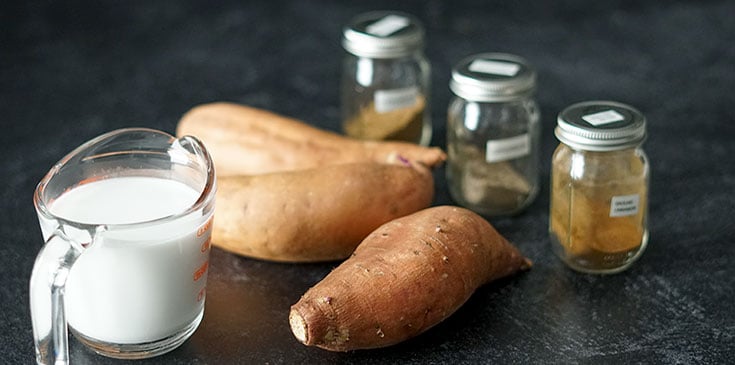 Healthy-Mashed-Sweet-Potato-Recipe-Ingredients