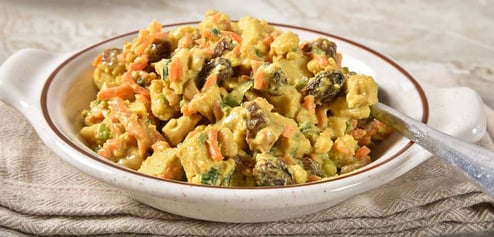 Receta de ensalada de pollo al curry - Bocadillos ricos en proteínas - Recetas para ganar músculo y perder peso (4)