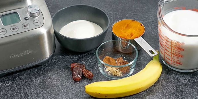 Prepare and measure all ingredients for smoothie