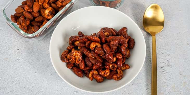 Paleo roasted spiced nuts