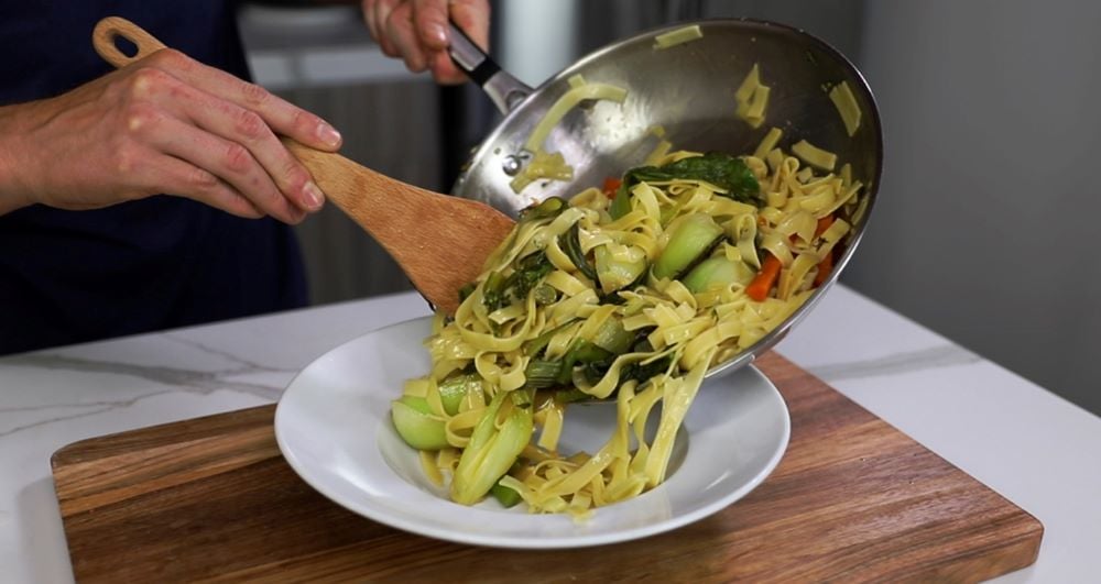 Salmon Stir-Fried Noodles Recipe