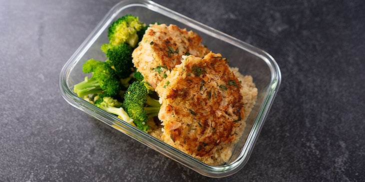 salmon cake for meal prep 