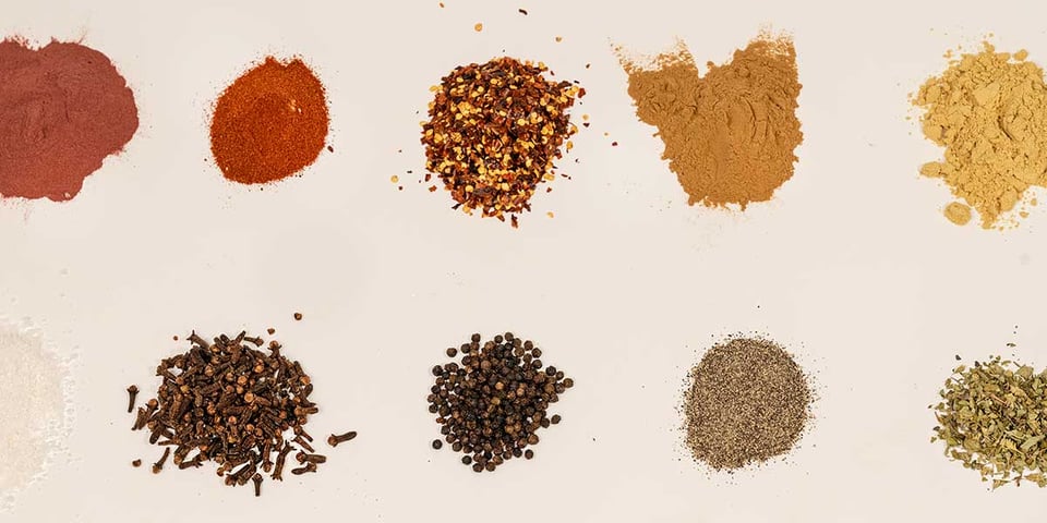 healthy herbs ands spices list for meal prep 