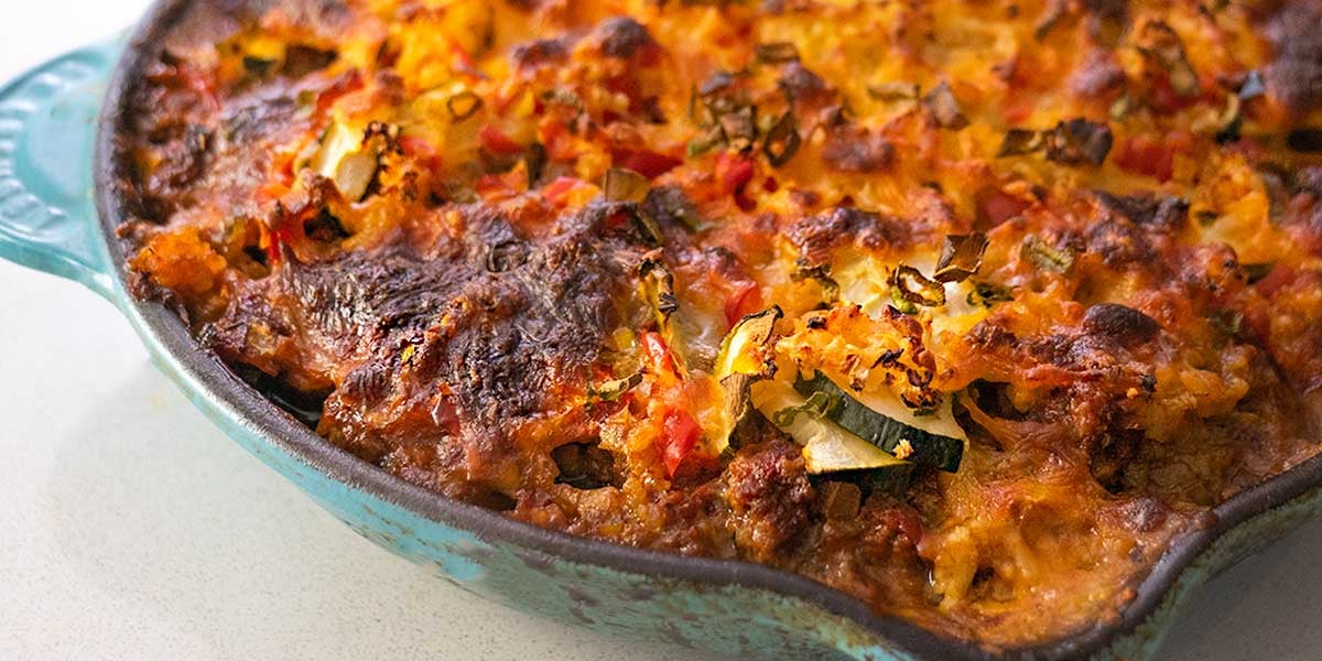 cheesy keto taco casserole or keto meal prep