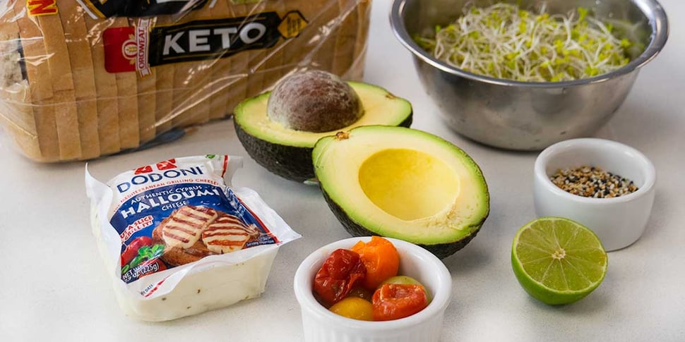 keto avocado toast ingredients for keto meal prep 