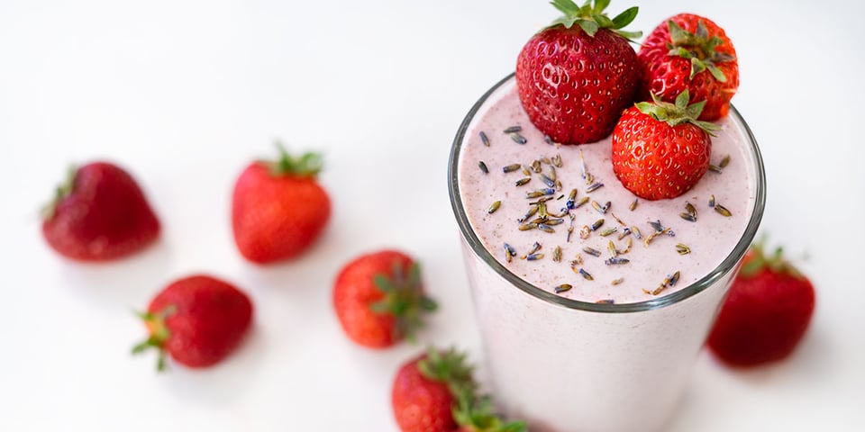 strawberry lavendar shake 