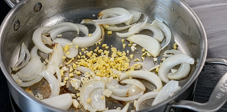 Sauteing Vegan Curry Aromatics