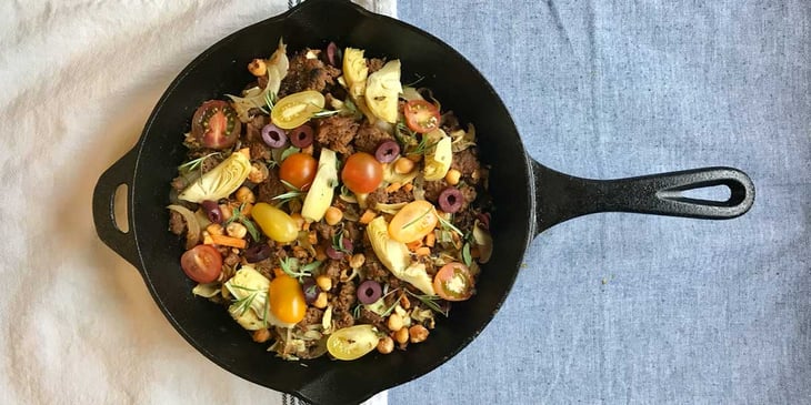 Vegan Mediterranean Breakfast Skillet Recipe