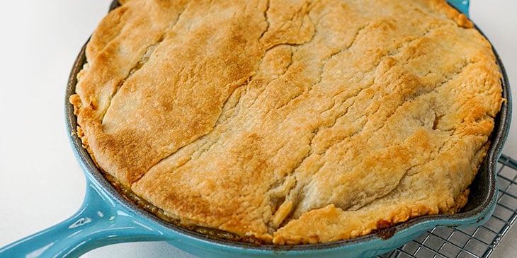 brown crust on vegan pot pie recipe