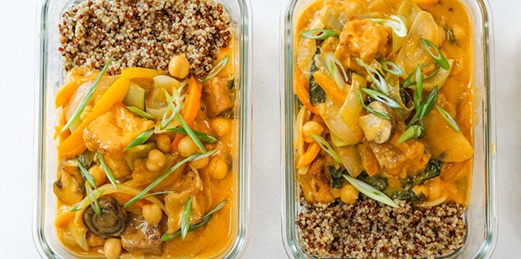 meal prep vegan curry recipe