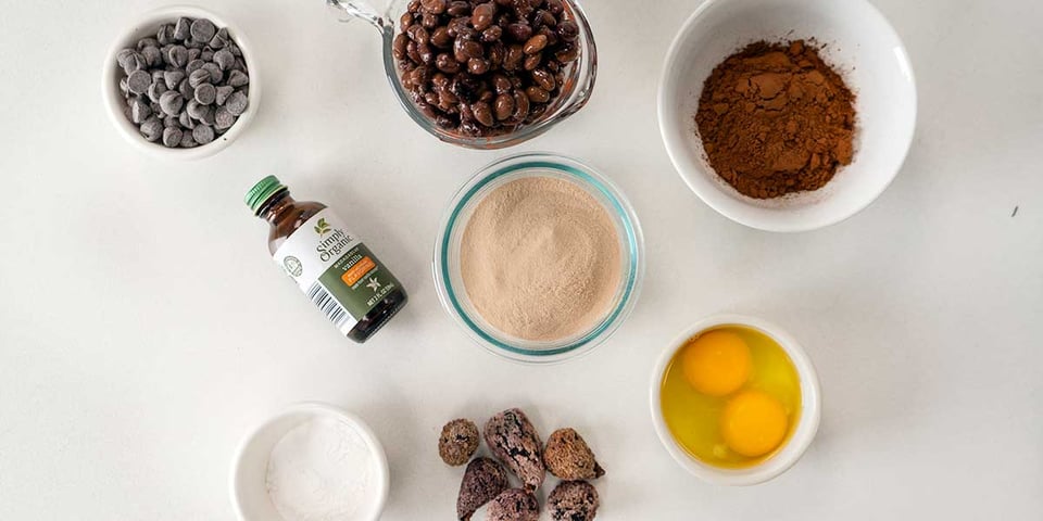 ingredients for protein brownie recipe
