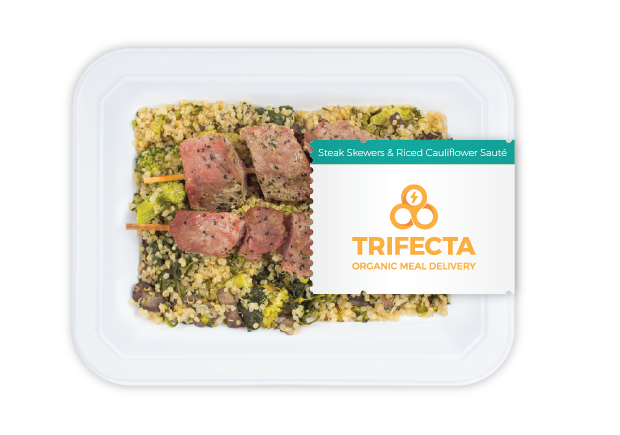 Example Trifecta Paleo Meal: Steak and Riced Cauliflower