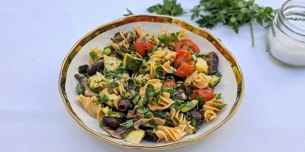 Vegan High Protein Veggie Pasta Recipe