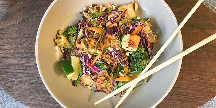 Vegan Kelp Noodle Pad Thai Recipe