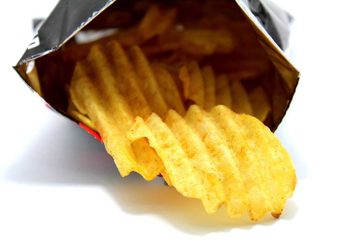 Cutting back on processed foods like chips can with weight loss and maintenance 
