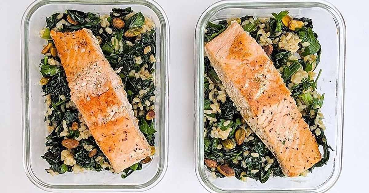 easy-meal-prep-recipes-salmon-kale-grain-bowl