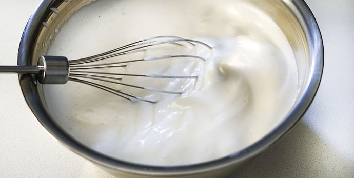 Prepare vegan French toast batter