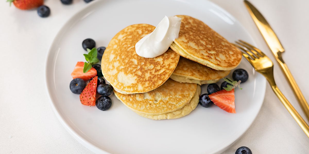 LowCarb Fluffy Keto Pancakes Recipe