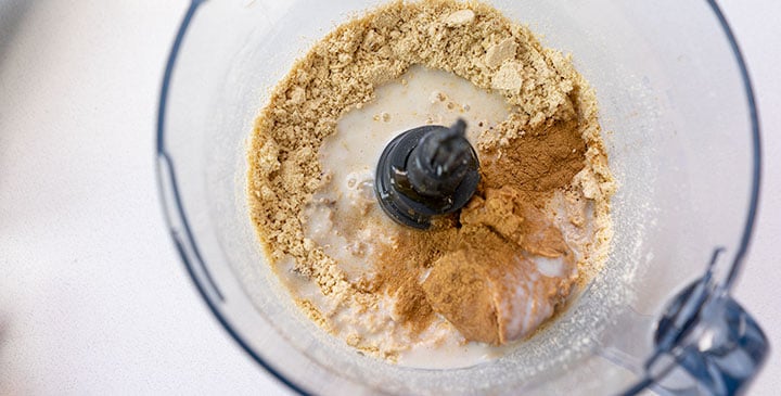 protein cookie dough bar recipe in food processor 