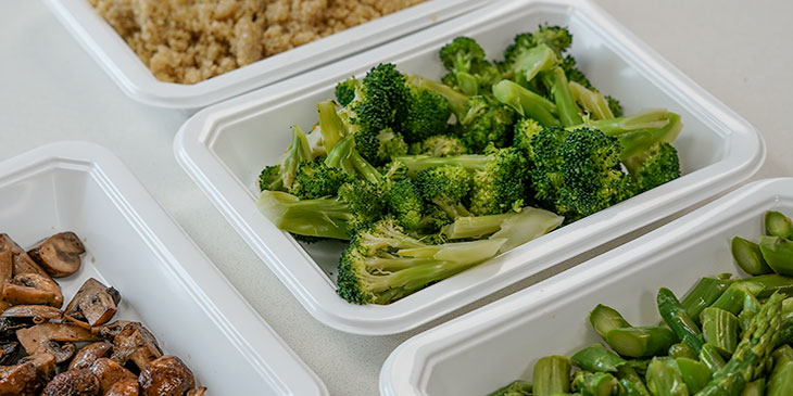 whole plant based foods in meal prep containers