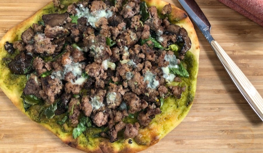 Easy Beefy Flatbread-1