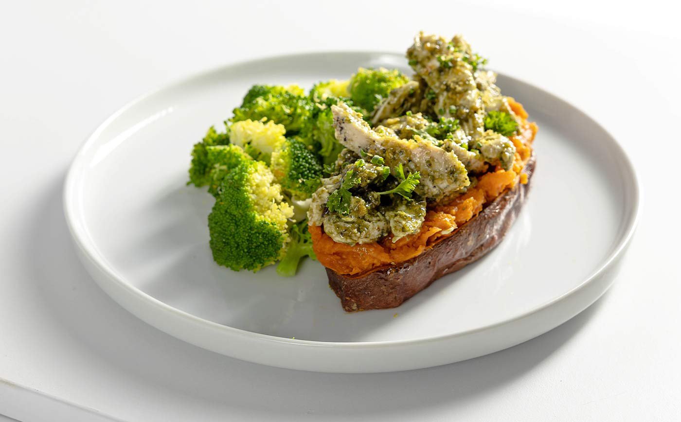 Clean Meal Delivery Veggie Stuffed Baked Potato