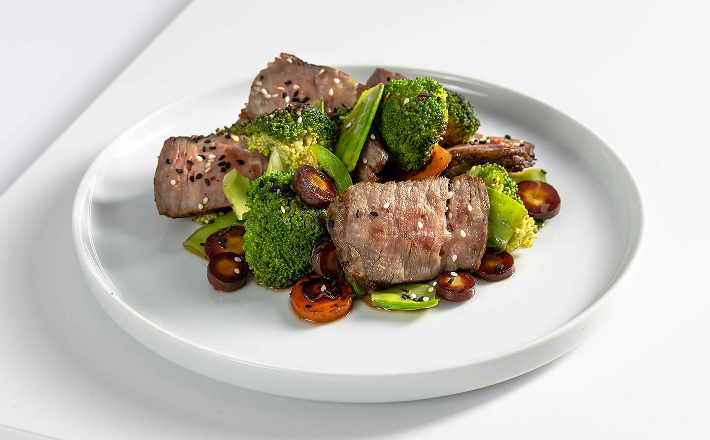 Keto Grass Fed Steak with Roasted Cherry Tomatoes