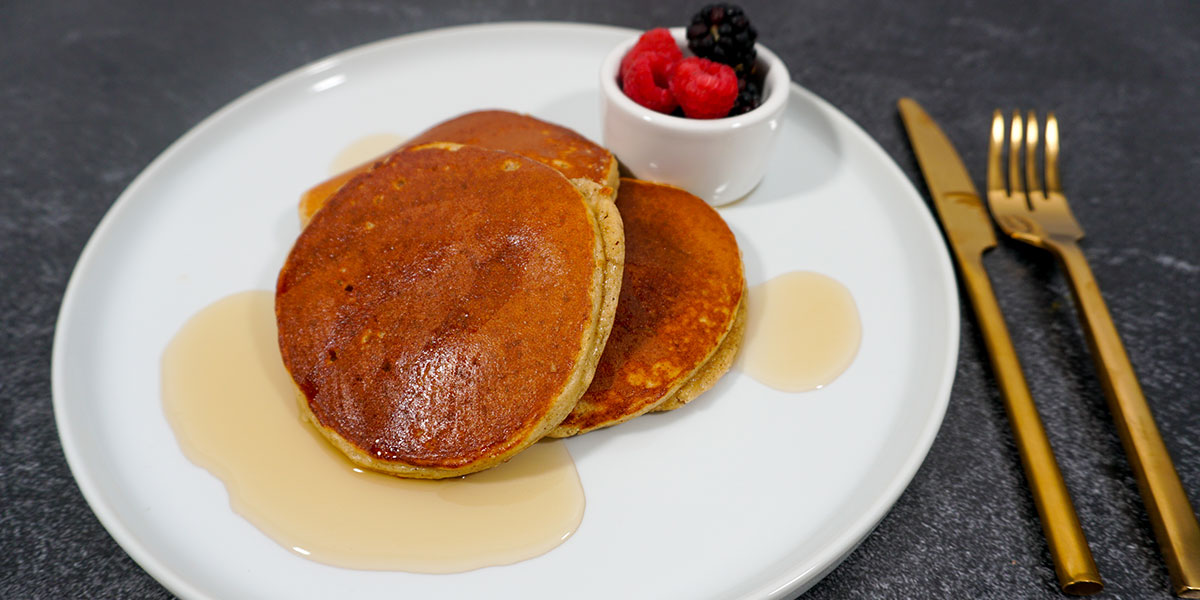 Paleo Applesauce Protein Pancakes Recipe