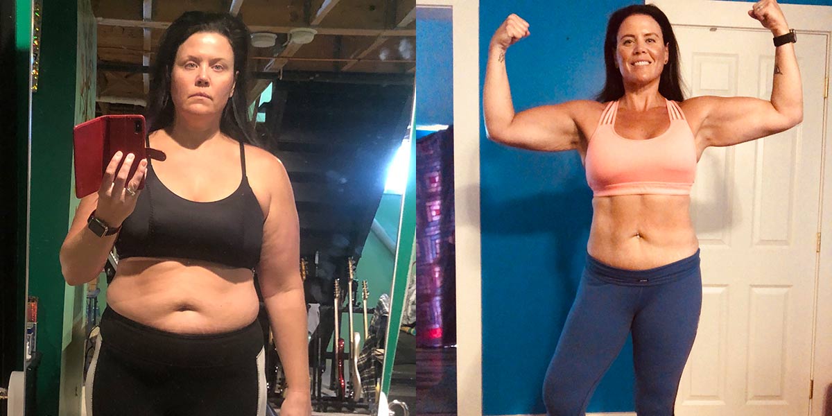 Sara S before and after fitness transformation