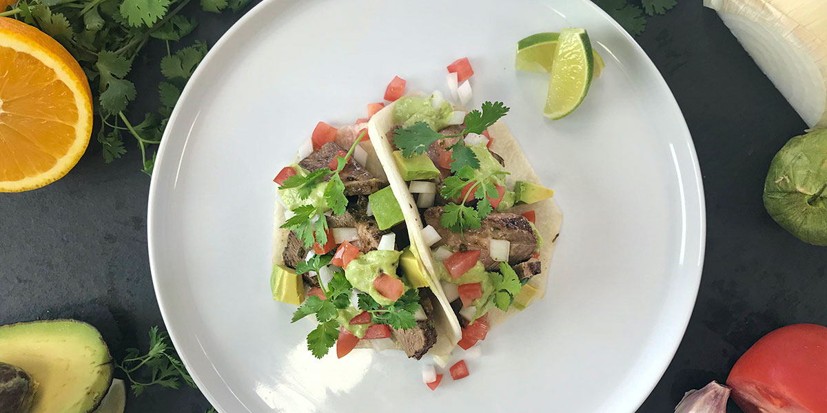 Low-Carb Carne Asada Steak Taco Recipe