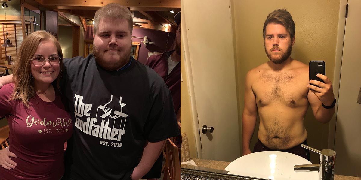 Joseph Loses over 100 lbs with Keto and Crossfit before and after photo
