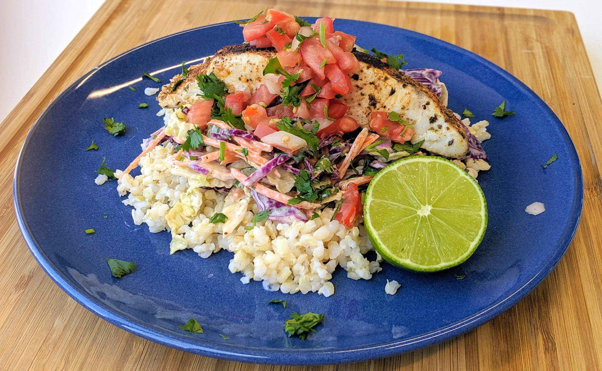 Mahi Mahi Fish Taco Bowl