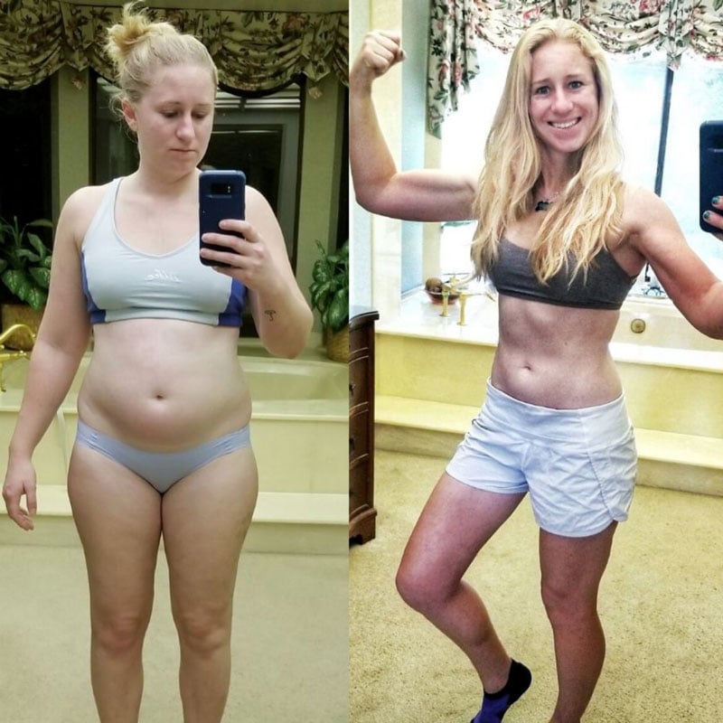 Beth lost fat and improved her meantl health 